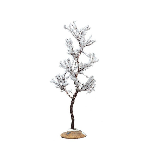 LEMAX Arbre enneigé décoratif "Morning Dew Tree, Small" métal H16,5 x 8 x 8 cm