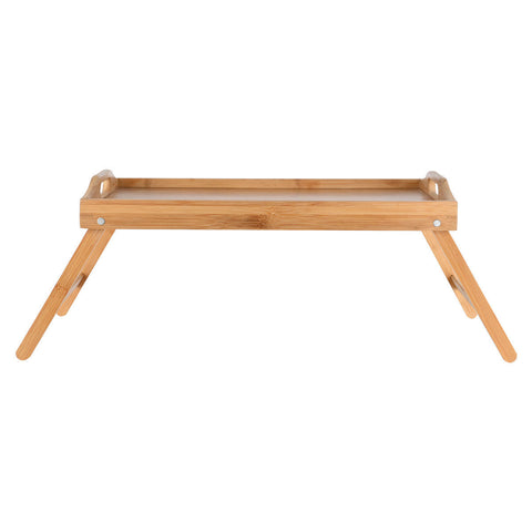 Estia Home Vassoio in bamboo con gambe pieghevoli 50x30xH21cm