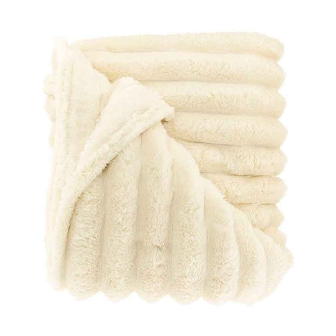 Plaid côtelé Unique Living « Romee » 150 x 200 cm, 2 variantes (1 unité)