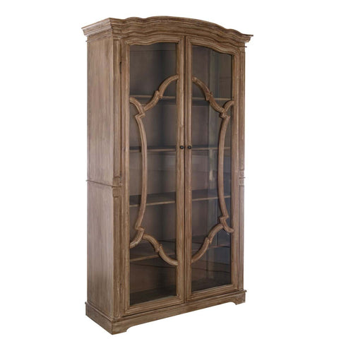 Blanc Mariclò Libreria in legno di cedro anticato "Agapanthus" 120x45xH210 cm