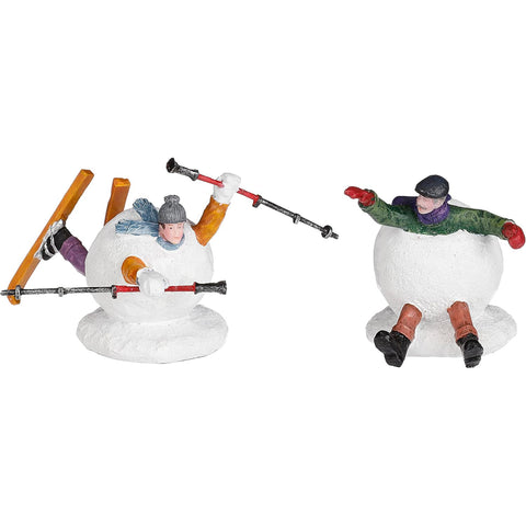Luville Set 2 personaggi sulla neve L11x9xh7 cm