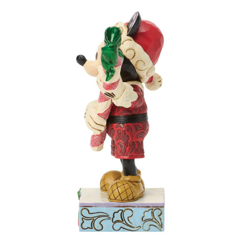 Enesco Disney Jim Shore Statuina Topolino Candy Cane in resina 9x5xH13.5 cm