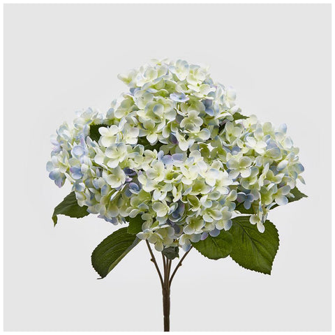 EDG Enzo de Gasperi Ramo Ortensia Chic x5 lavanda artificiale con foglie H45 cm - Angelica Home Stabia