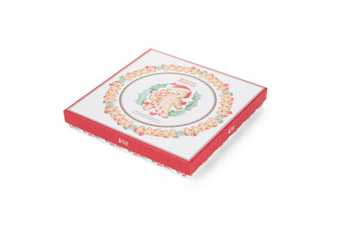 Nuvole di Stoffa Set dolce piatto + paletta "DELICIOUS CHRISTMAS" ceramica D26,7 cm