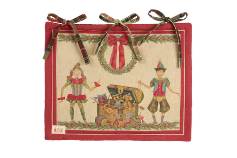 Nuvole di Stoffa Christmas oven door cover, cotton, 42x35 cm