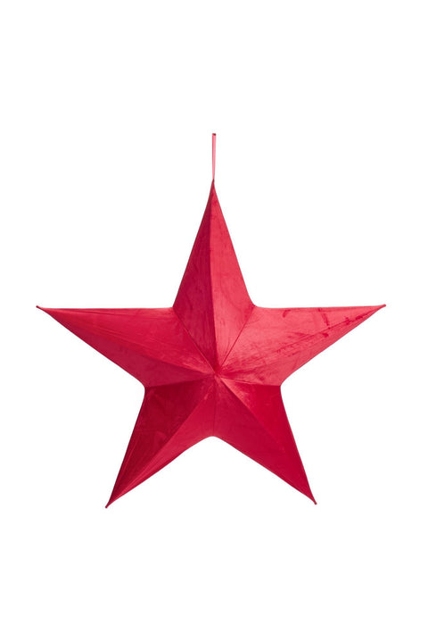 Tissu Nuages ​​Étoile de Noël Effet Velours "Carrousel" 135 cm