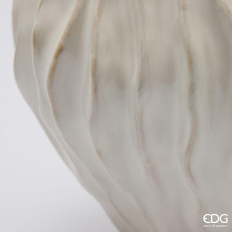 EDG Enzo de Gasperi Vaso anfora in ceramica bianco "Freaky" D16.5xH16 cm