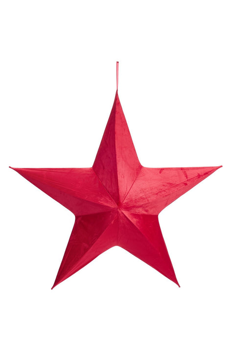 Tissu Nuages ​​Étoile de Noël Effet Velours "Carrousel" 150 cm