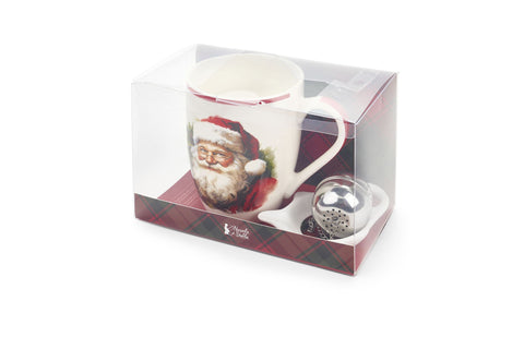 Cloth Clouds Mug + Infuser "Christmas is Coming" 350 ml 6 variants (1 unit)
