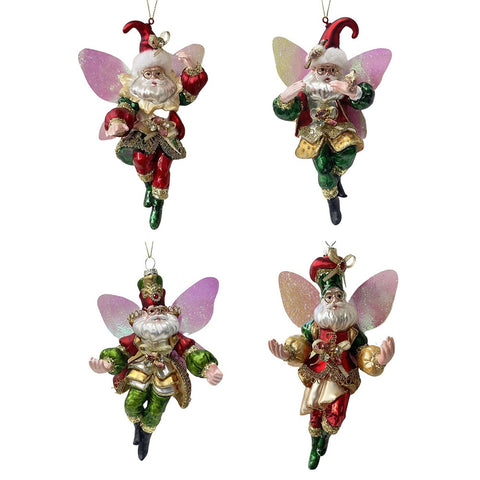 GOODWILL Mark Roberts Glass Santa Claus Fairy H20 cm 4 variants (1pc)