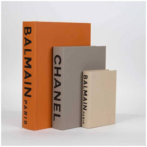 Eurolamp Set 3 Scatole a forma di Libro decorativo in legno mdf