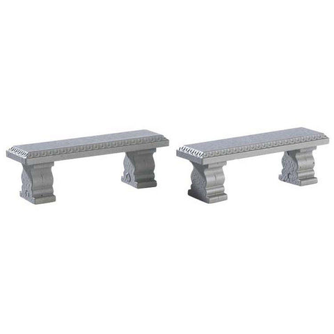 LEMAX Set of two "Plaza Bench" plastic benches H1.8 cm