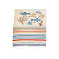 Art Deco Telo mare in misto cotone con frange 100x180 cm 8 varianti (1pz) - Angelica Home Stabia