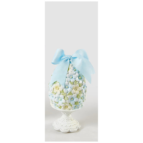 EDG Enzo De Gasperi Uovo di pasqua in resina decorativo D10xH20 cm 3 varianti(1 unità) - Angelica Home Stabia