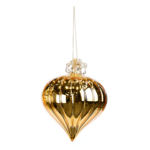 GOODWILL Gold glass sphere 10 cm 3 variants (1pc)