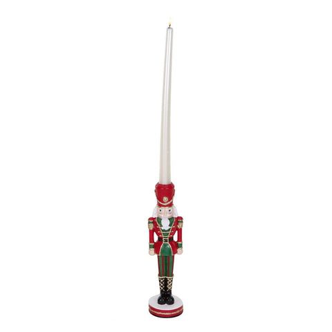 GOODWILL Statuina portacandele Soldato Schiaccianoci di Natale 26 cm 2 varianti (1 unità)