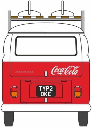 Oxford Diecast Modellino Camper VW T2 Bay Windows Coca-Cola 1:76