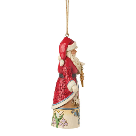 Enesco Babbo Natale decoro in resina per Albero 6.5x4.5xH12.5 cm