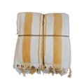 L'Atelier 17 Set 2 asciugamani in cotone con frange "Sorbetto" 11varianti (2pz) - Angelica Home Stabia
