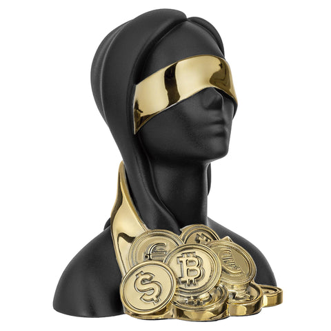 Bongelli Preziosi Scultura Dea Bendata Bitcoin 18x22 cm 2 varianti(1 unità)