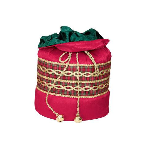 Sac de Noël GOODWILL en tartan écossais 32 cm 2 variantes (1 pièce)