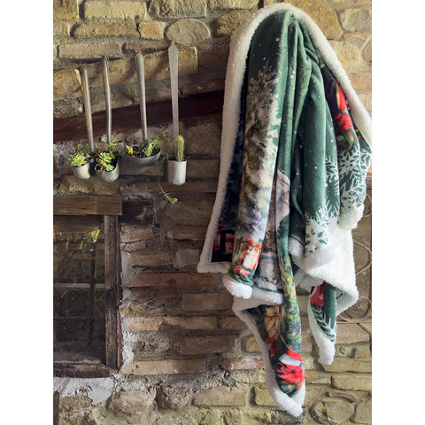 L'Atelier 17 Plaid Shabby Christmas "W Il Natale" 125x150 cm 3 variantes (1pc)