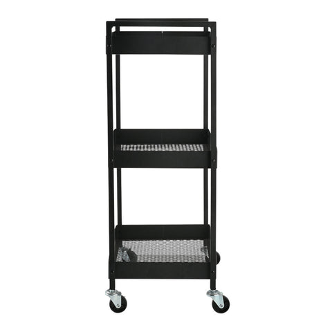Estia Home Carello organizzativo 3 livelli in metallo nero 43.5x30.5xH79.5 cm