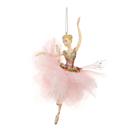 GOODWILL Ballerina pink dress, tree decoration H18 cm 3 variants (1pc)