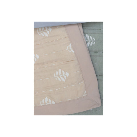 L'Atelier 17 Copriletto matrimoniale jacquard primaverile double face + 2 federe "Silky" 260x260 cm 6 varianti(1 unità)