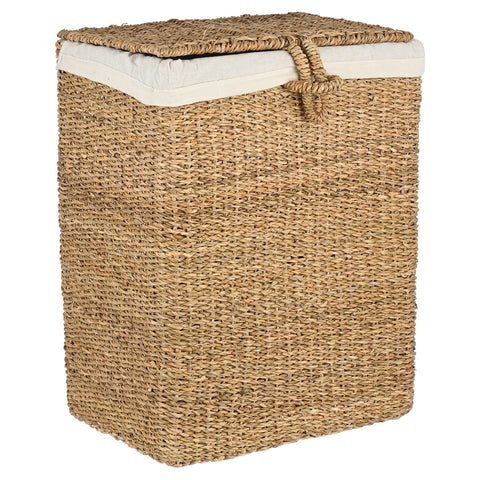 Estia Home Cestino Porta Biancheria in vimini "Nerina" 46x31xH55 cm