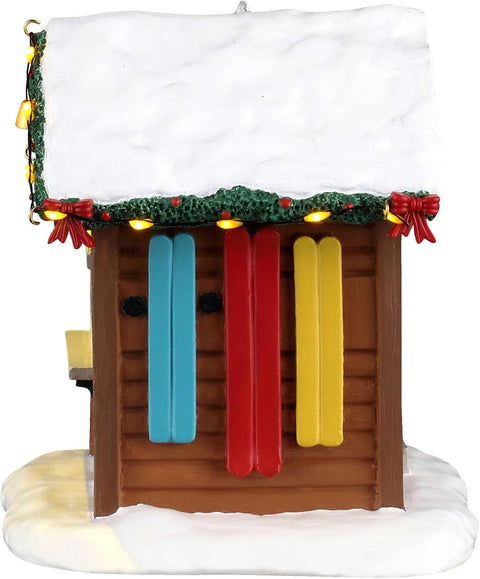 LEMAX Negozio Noleggio sci "Ski Rental" H12.5x12.5x12 cm