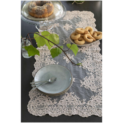 Chez Moi Tris de napperons en dentelle artisanale « Provence Luxe » (3 unités)