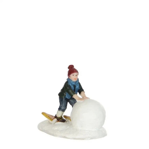 Luville Personaggio "Divertimento con la neve" L5,5x4xH4,5 cm