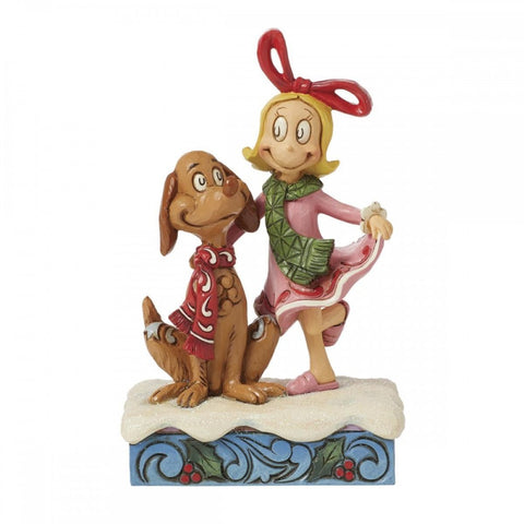 Figurine de Noël Enesco Cindy et Max "Le Grinch Jim Shore" 7x9xH14 cm