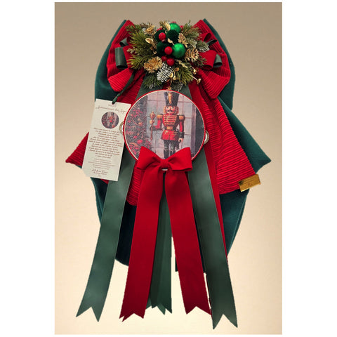 Madame Fioccò Fiocco Tamburo Soldato Schiaccianoci rosso/verde H50 cm