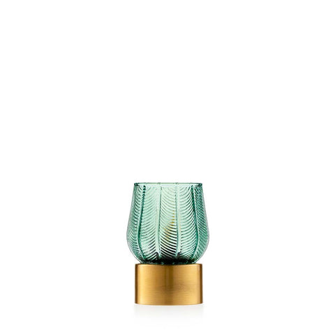 Emò Italia Lampada a Foglie in vetro "Aurora" D8.5xH12 cm 4 varianti(1 unità)