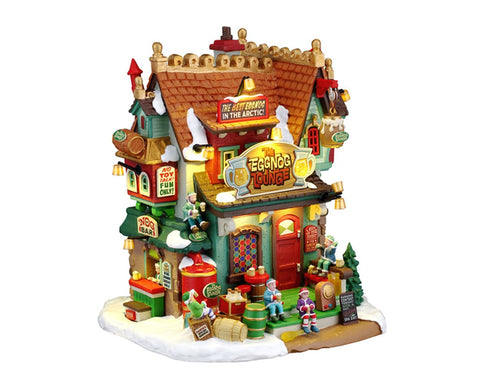 LEMAX Edificio luci led "The Eggnog Lounge" in resina H19.3x18.2x16 cm