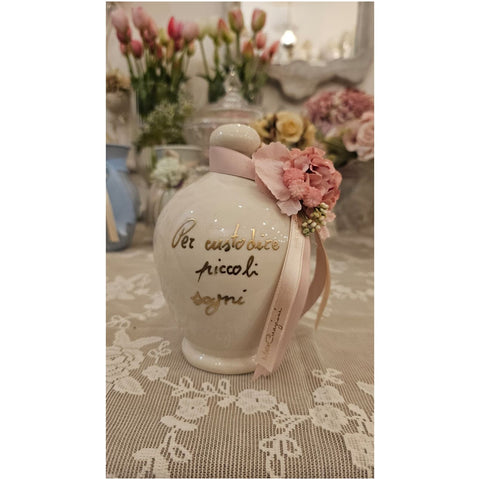 Mata Creazioni Salvadanaio artigianale in ceramica D10xH15 cm 5 varianti(1 unità)