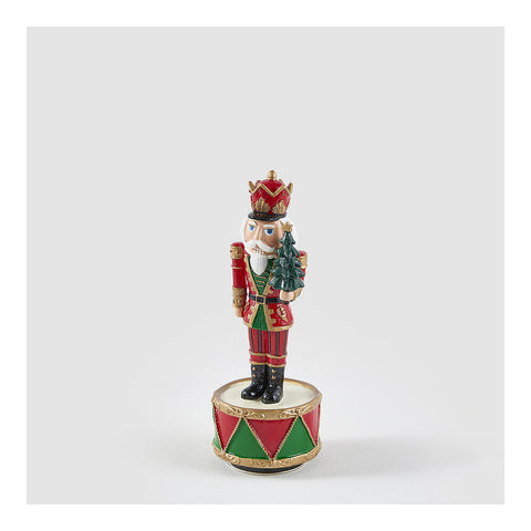 EDG Carillon schiaccianoci Statuina natalizia poliresina D8 H22 cm