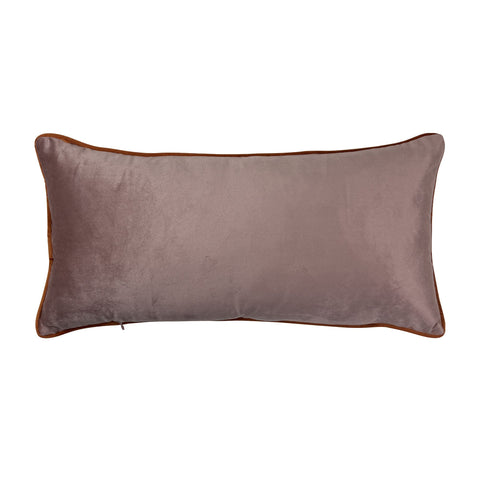 Blanc Mariclò Cuscino arredo effetto velluto rosa "Velluto soffice" 2 varianti(1 unità)