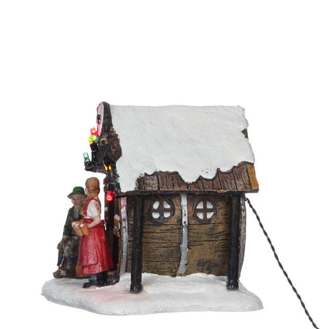 Luville Edificio piccolo Christmas market luci led 11x11,5xh11,5 cm