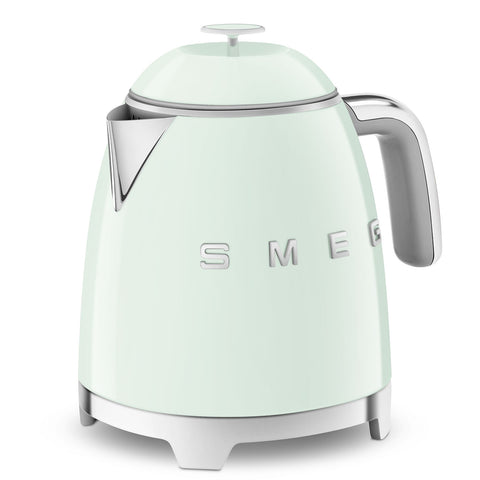SMEG Smeg Mini Kettle in pastel green stainless steel, 50s 200x200x152mm