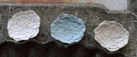 VIRGINIA CASA "Romantica" white ceramic soap dish 15x13x4 cm