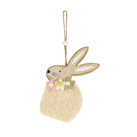 Felt Easter Bunny Clouds to Hang "Rabbit Pepen" 9.5xH14 cm 2 variants (1 unit)