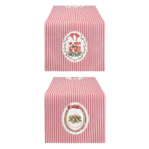Nuvole di Stoffa Runner natalizio in cotone "MAGIC NOEL" 50x150 cm 2 varianti (1 unità)