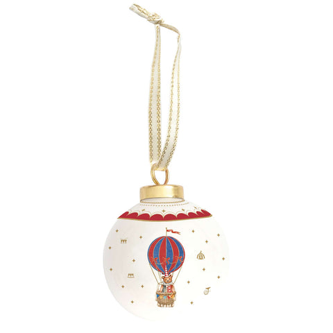 Easy Life Sfera di natale in ceramica "Circus" D7cm 4 varianti(1 unità)