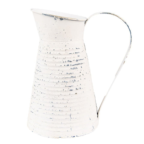 Clayre & Eef Brocca vaso avorio anticato 20x15x24 cm