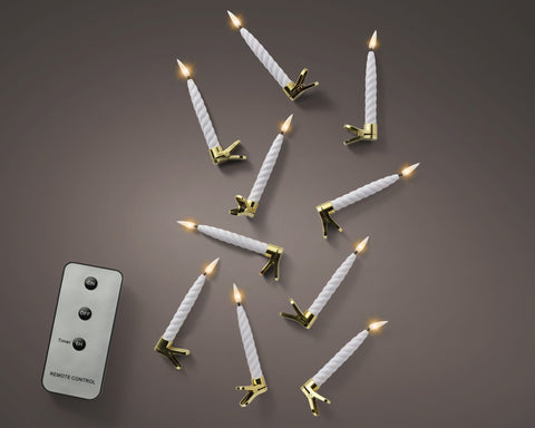 Luci a LED a effetto candela con fiamma per interni