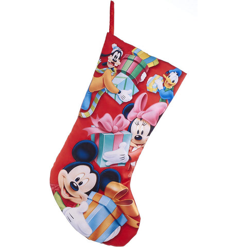 Kurt S. Adler Epiphanie/Chaussette de Noël Mickey Mouse avec ses amis Disney H48 cm