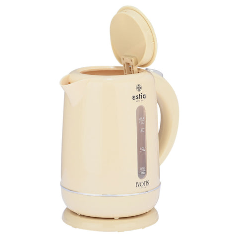 Estia Home Bollitore in plastica crema "Ivoris" 2200W 1.7LT